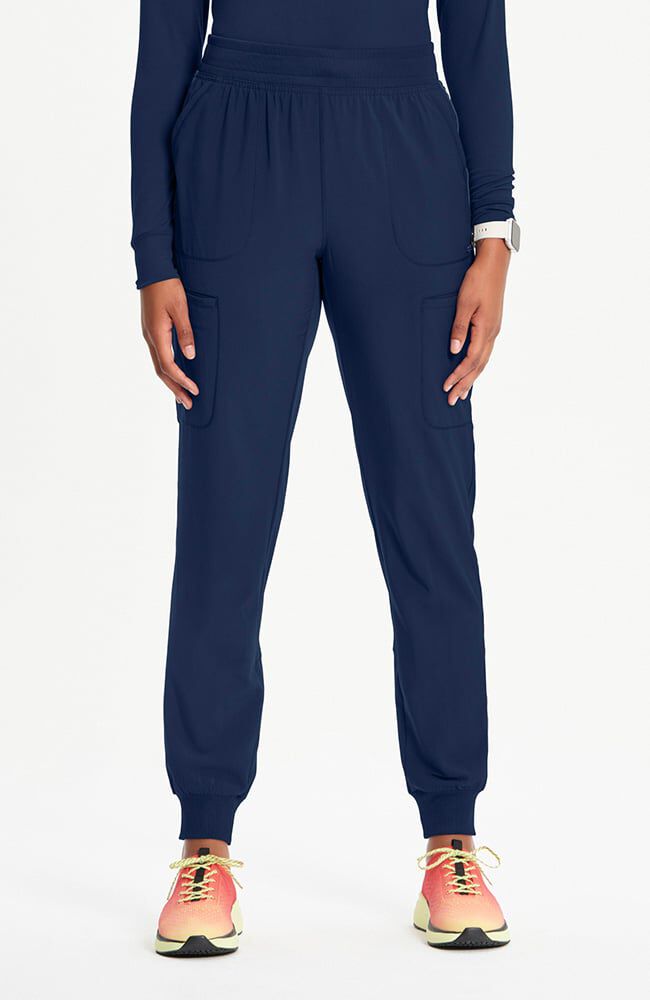 Infinity Women's Rib Trim 6-Pocket Jogger Scrub Pant - Regular