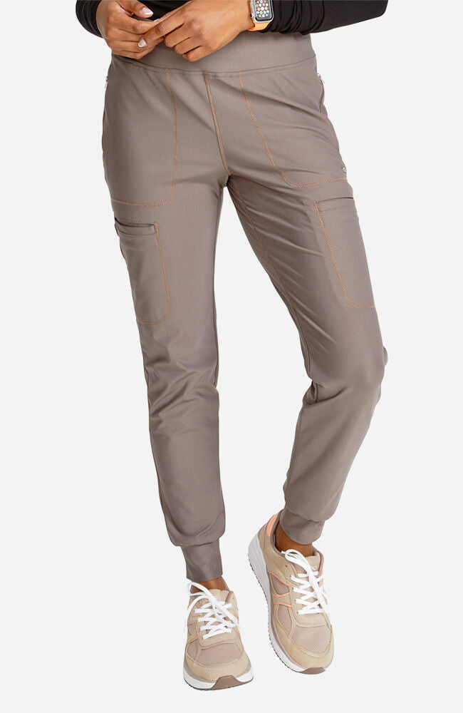 Cherokee Medical FORM Women's Mid Rise Jogger Scrub Pant - Petite