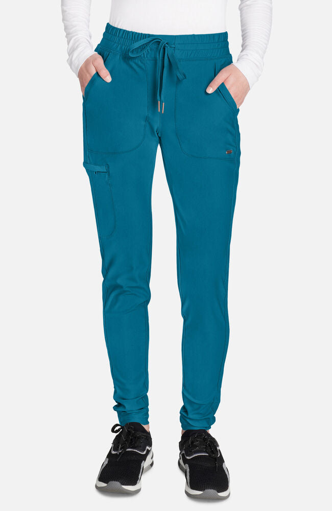 Cherokee Medical Women's Mid Rise Tapered Leg Drawstring Scrub Pant, Petite