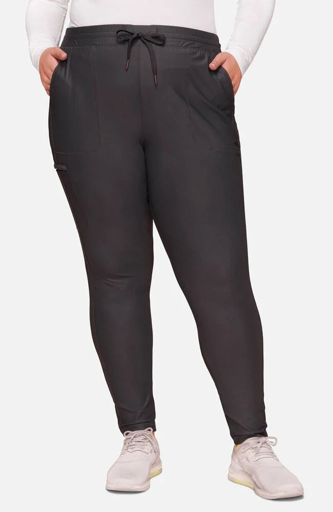 Cherokee Medical Women's Mid Rise Tapered Leg Drawstring Scrub Pant, Petite