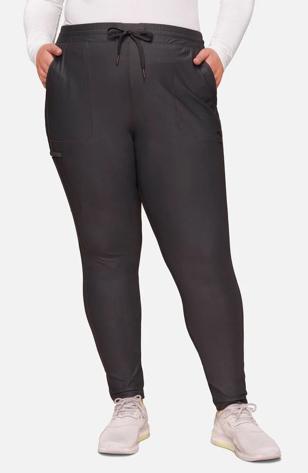 Cherokee Medical FORM Women's Mid Rise Tapered Leg Drawstring Scrub Pant - Petite