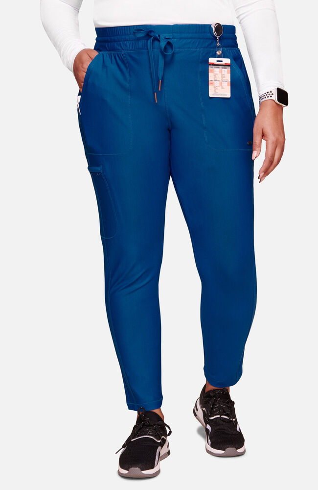 Cherokee Medical Women's Mid Rise Tapered Leg Drawstring Scrub Pant, Petite