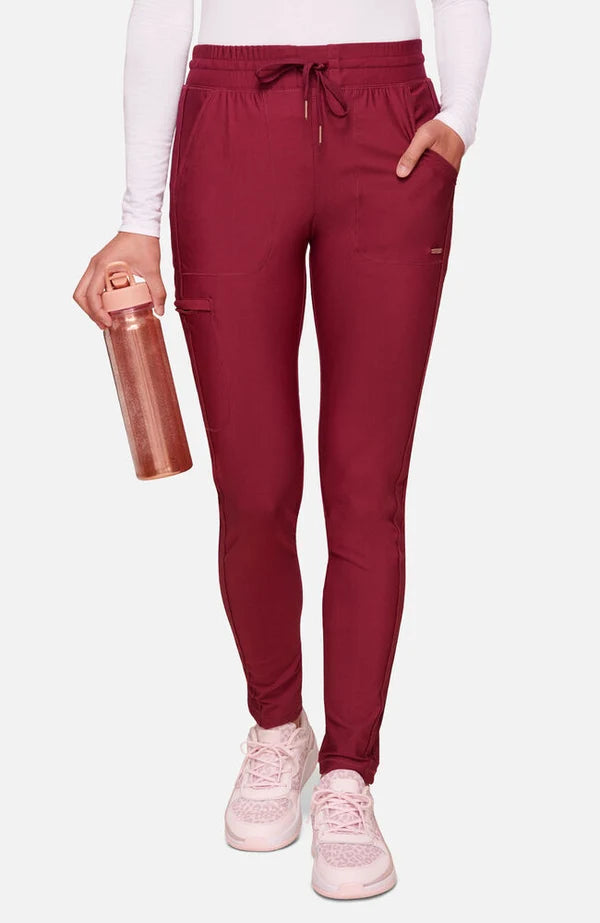 Cherokee Medical FORM Women's Mid Rise Tapered Leg Drawstring Scrub Pant - Petite