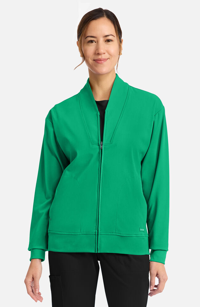 Cherokee Medical Achieve Women's 2-Pocket Shawl Collar Warm Up Scrub Jacket