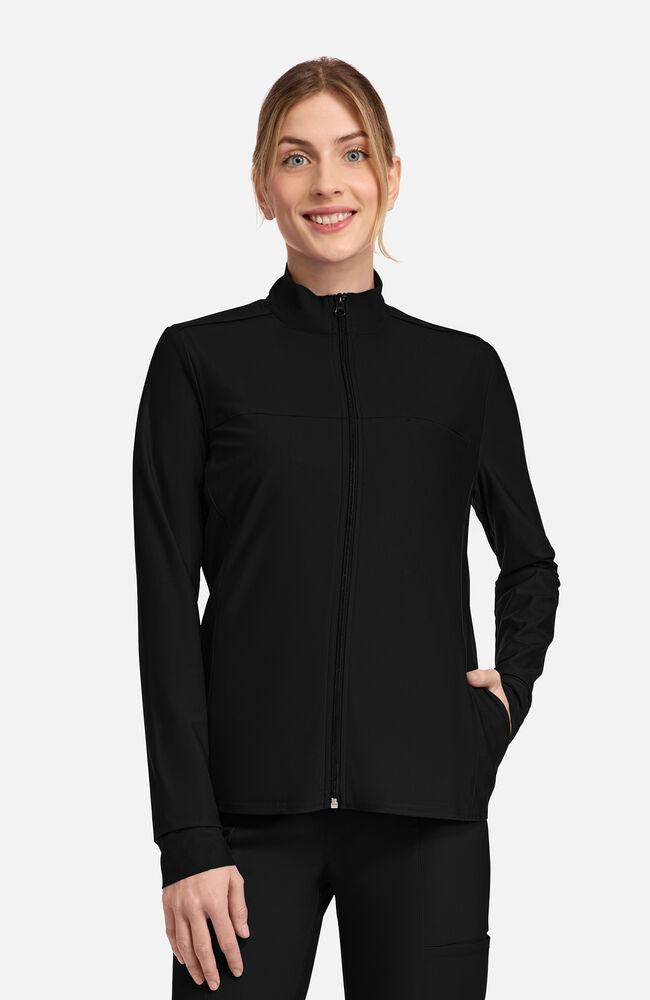 Cherokee Medical FORM Women's Knit 3-Pocket Zip Front Scrub Jacket