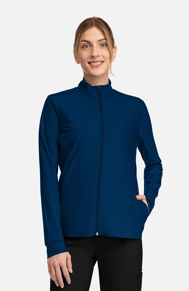 Cherokee Medical FORM Women's Knit 3-Pocket Zip Front Scrub Jacket