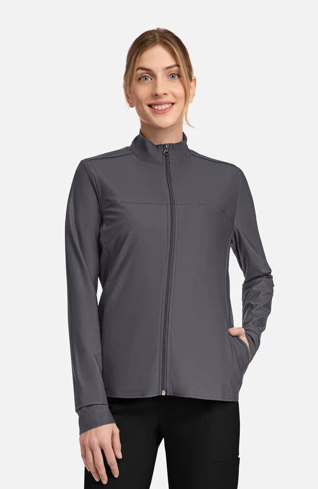 Cherokee Medical FORM Women's Knit 3-Pocket Zip Front Scrub Jacket
