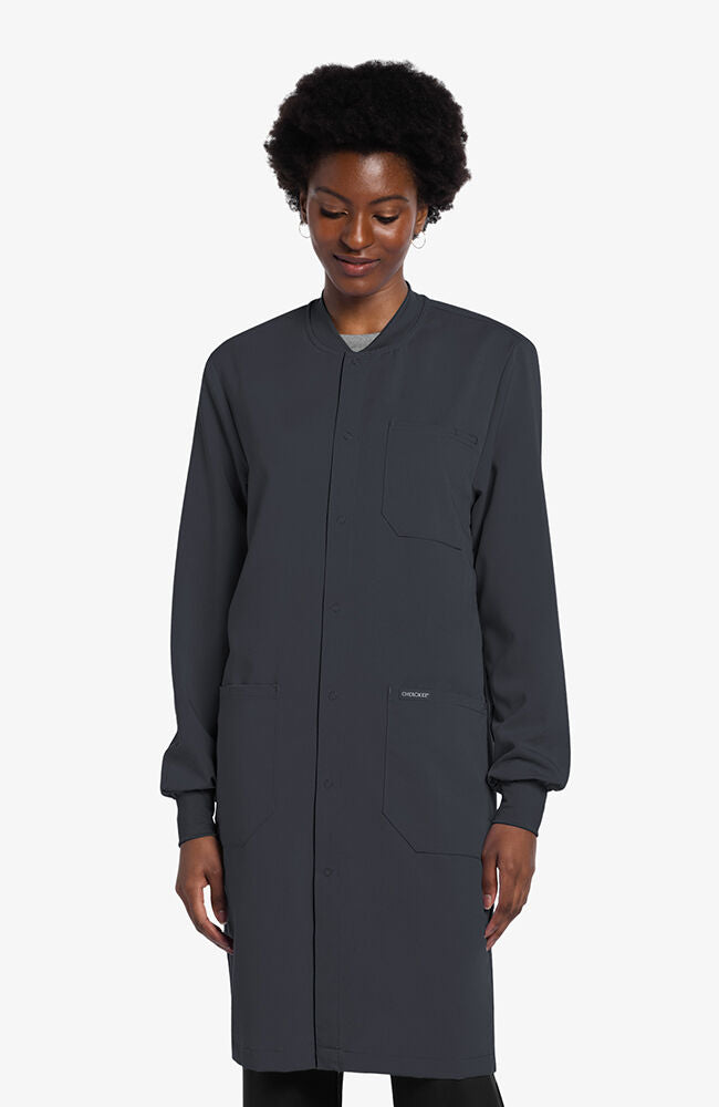 Cherokee Medical PROJECT LAB Unisex 40" Snap Front Lab Coat