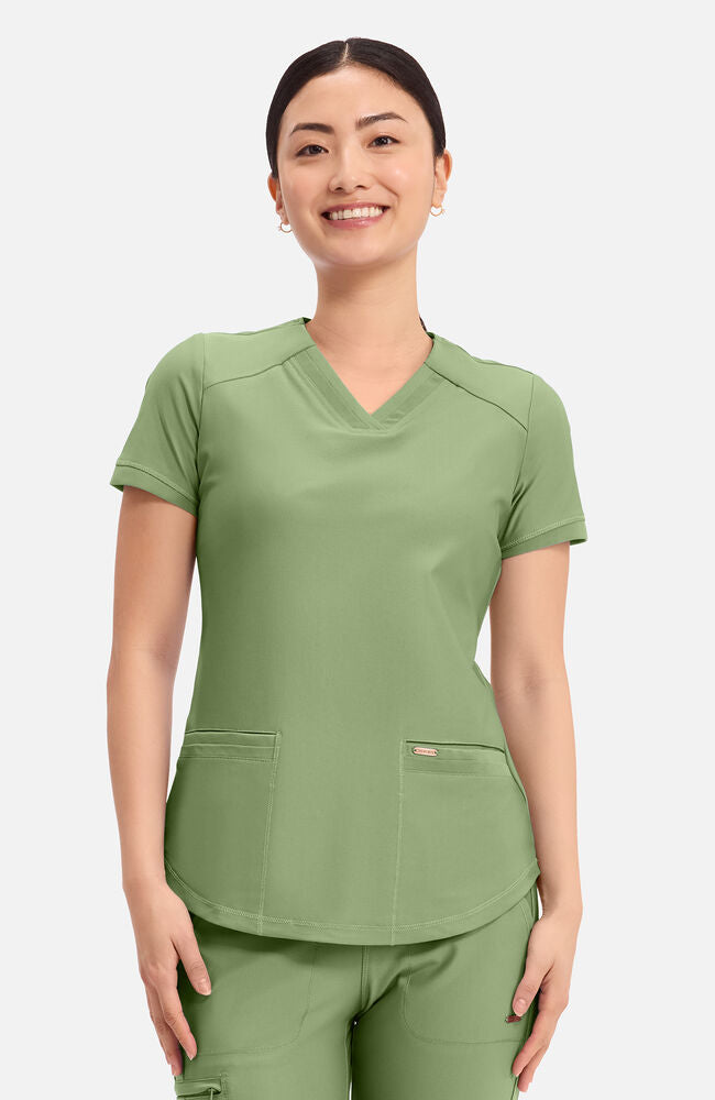 Cherokee Medical FORM Women's Curved Hemline V-Neck Scrub Top