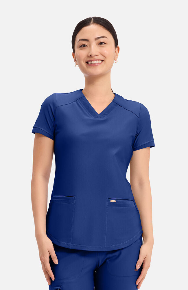 Cherokee Medical FORM Women's Curved Hemline V-Neck Scrub Top