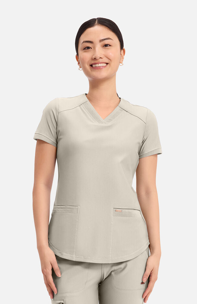 Cherokee Medical FORM Women's Curved Hemline V-Neck Scrub Top