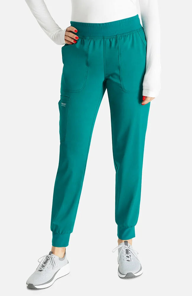 Cherokee Medical Women's Mid Rise Jogger Scrub Pant - Tall