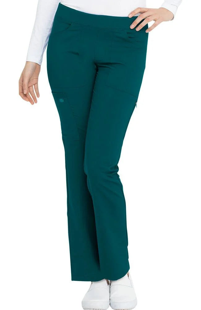 Balance by Dickies Women's Mid Rise Tapered Leg Pull-On Scrub Pant - Petite