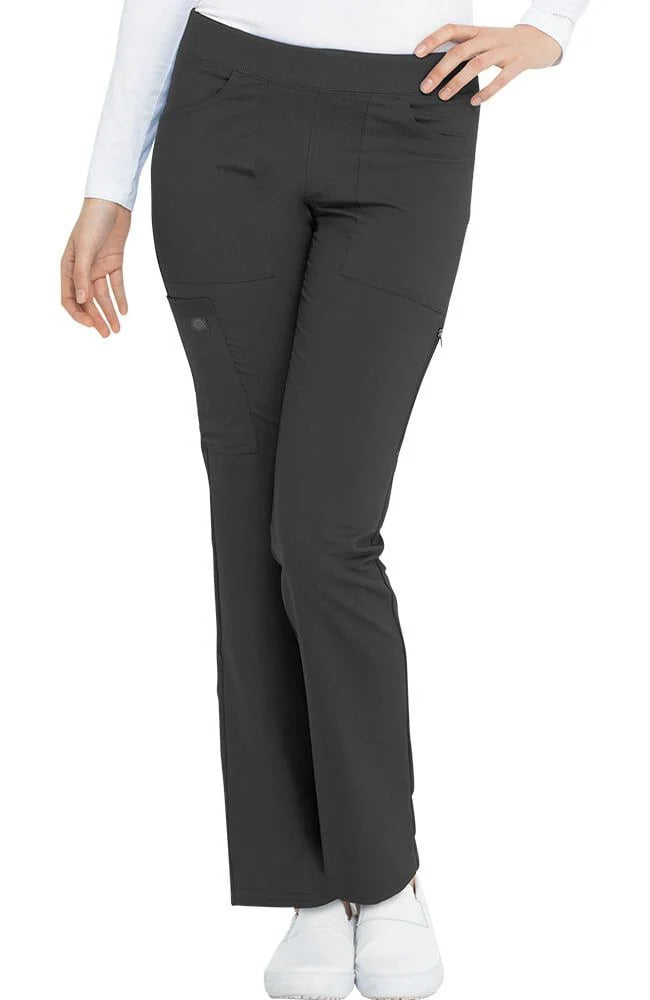 Balance by Dickies Women's Mid Rise Tapered Leg Pull-On Scrub Pant - Petite