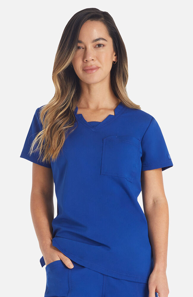 Balance by Dickies Women's Notched V-Neck Scrub Top
