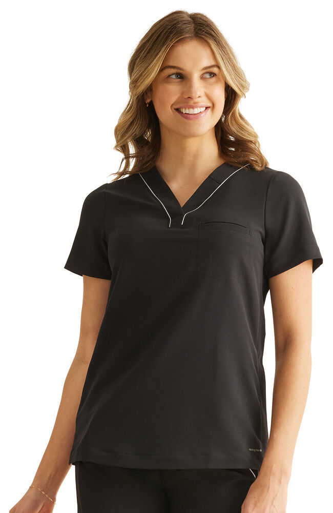 360 by Healing Hands Women's Stella Y-Neck Scrub Top