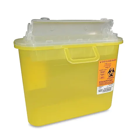 Marketlab-20062-YL 5.4qt Nesting Sharps Container • Yellow, 12/pk