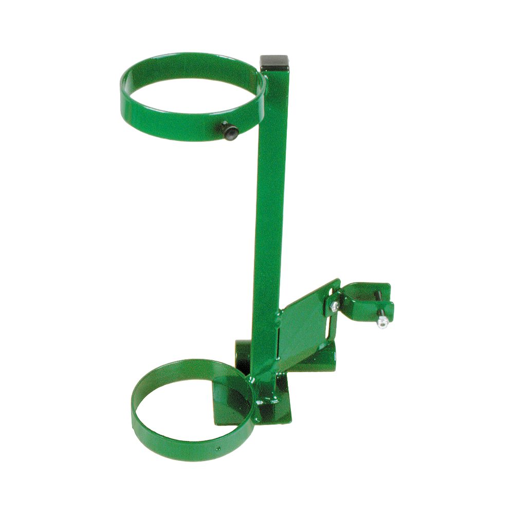Mada Medical- 2034-Green painted wheelchair bracket for D/E cylinders 1/Ea