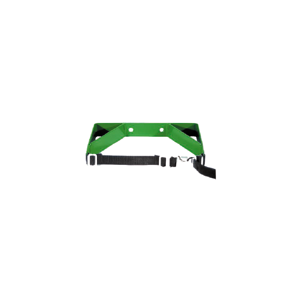 Mada Medical- 2038-Green painted wall bracket for single cylinder from 7” to 9 1/2” diameter (Nylon Belt Style) 1/Ea