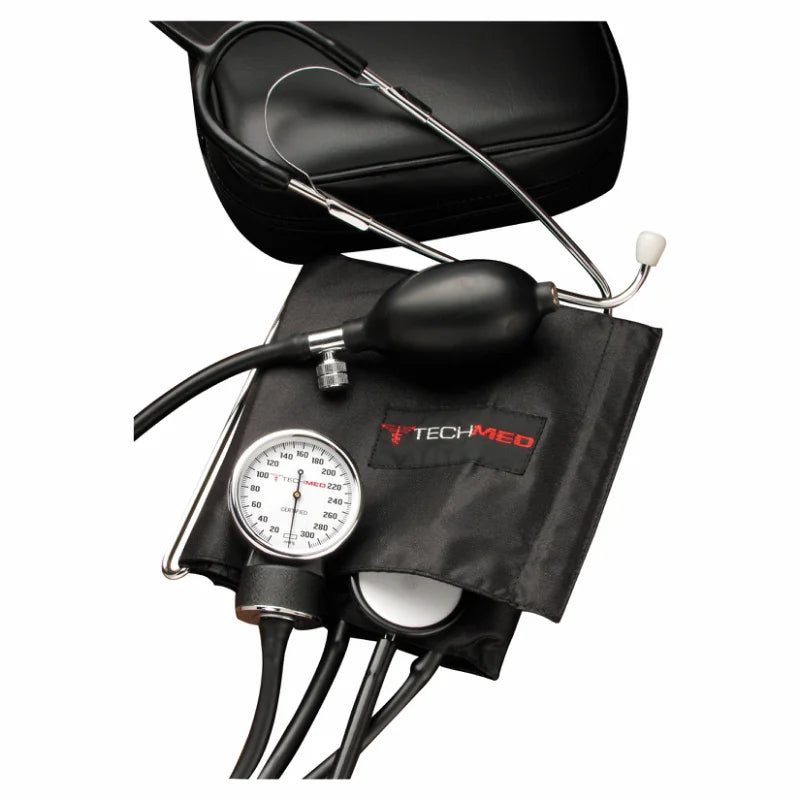 Dukal Corporation-2041 Blood Pressure Kit w/ Attached Stethoscope, and Case, Black (1 EA)