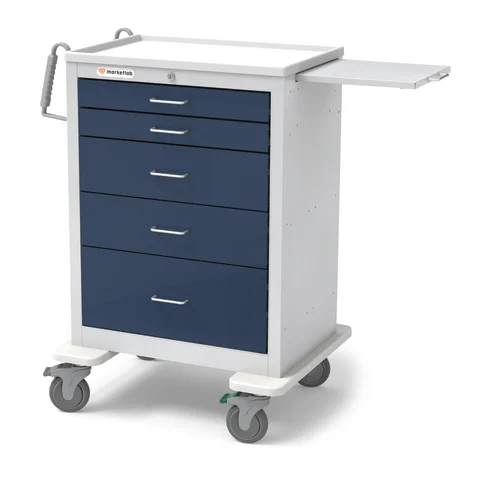 Marketlab-20741 Steel Anesthesia Cart, Cart Only • 29"W x 24.5"D x 42"H, 1/ea