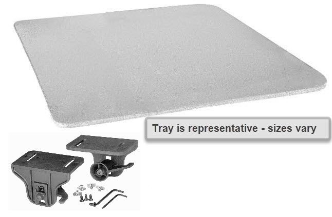 Therafin Tray, Grey, 18W X 16D W/ No BC
