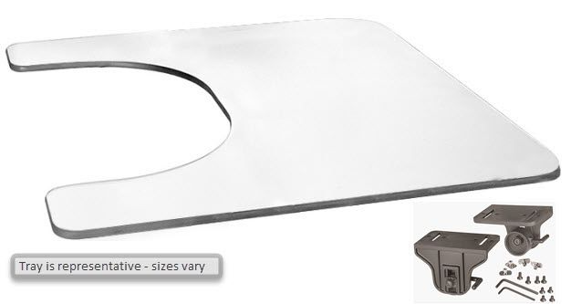 Therafin Tray, Clear, 20W X 18D W/ 9X6 Bc