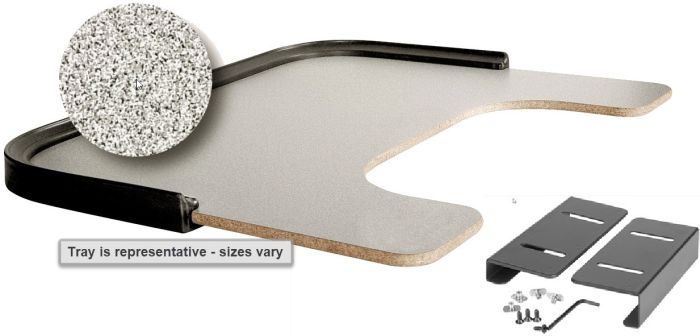 Therafin Tray, Grey, 18W x 16D w/ 8.5x5 BC