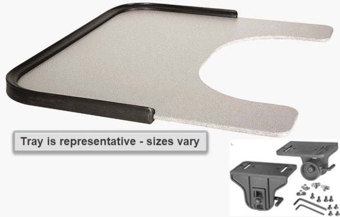 Therafin Tray, Grey, 18W x 16D w/ 9x6 BC