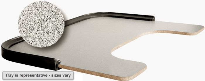 Therafin Tray, Grey, 18W x 16D w/ 9x6 BC