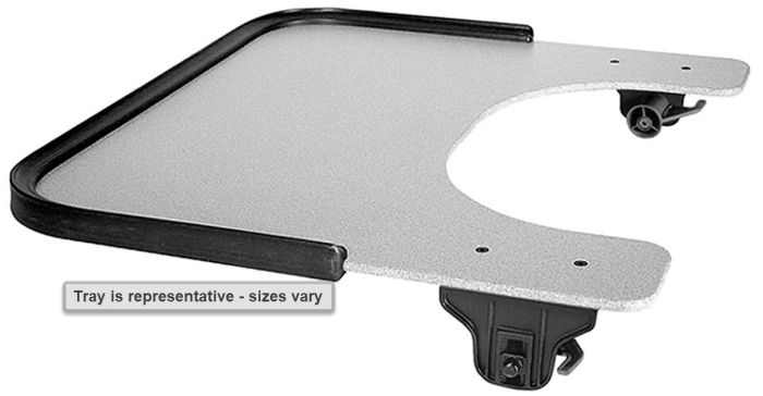 Therafin Tray, Grey, 18W x 16D w/ 9x6 BC