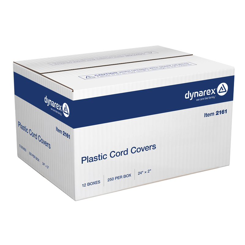 Dynarex-2161 Plastic Cord Covers 24" x 2" (250 Pcs/Box 12Box/CS)