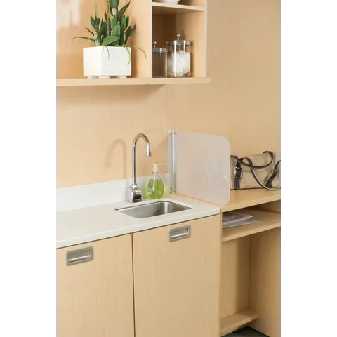 Marketlab-21648 Wall-Mount Splash Guard • 15.875"W x 12"H (1/ea)