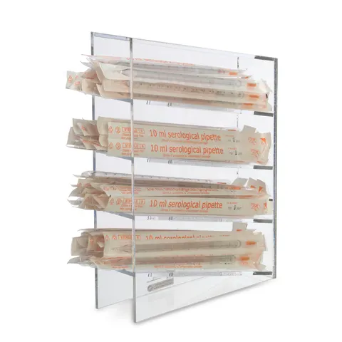 Marketlab-2170 Tilted 4-Compartment Pipette Rack • 3.5"W x 11.5"D x 16"H (1/ea)