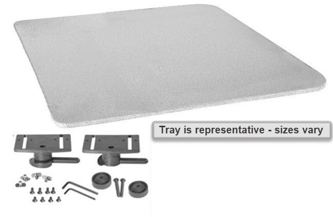 Therafin Tray, Grey, 20W x 18D w/ No BC