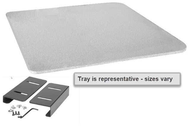 Therafin Tray, Grey, 20W x 18D w/ No BC