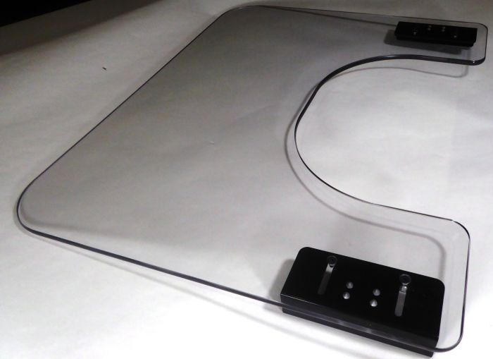 Therafin Tray, Clear, 20W X 18D W/ 10X7 BC, Rim