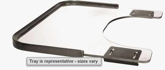 Therafin Tray, Clear, 20W X 18D W/ 10X7 BC, Rim