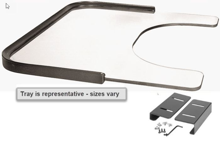 Therafin Tray, Clear, 20W X 18D W/ 12X7 BC