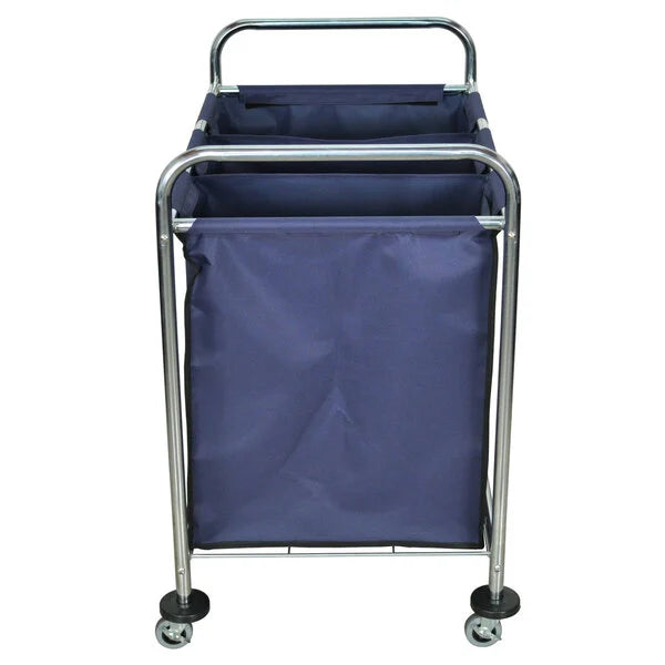 Luxor-HL15 7 Bushel 3-Compartment Industrial Laundry Cart with Dividers - 38 1/2" x 24 3/4" x 36 1/2"