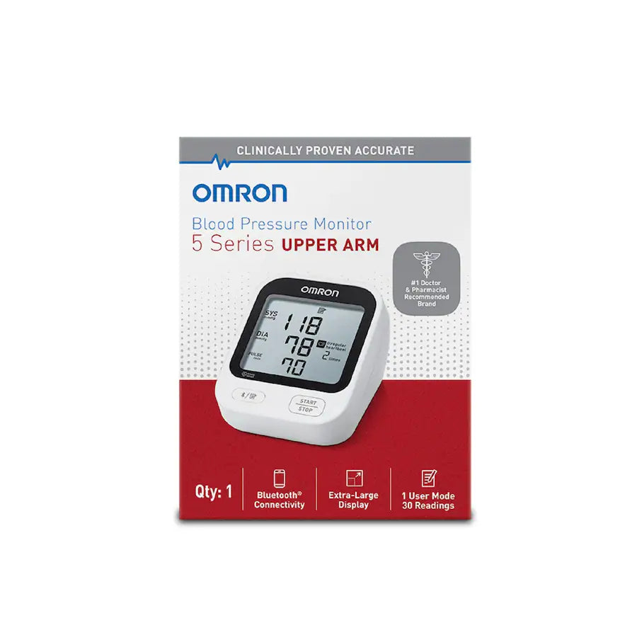 Omron Healthcare-BP7255 5 Series® Upper Arm Blood Pressure Monitor, 10/cs