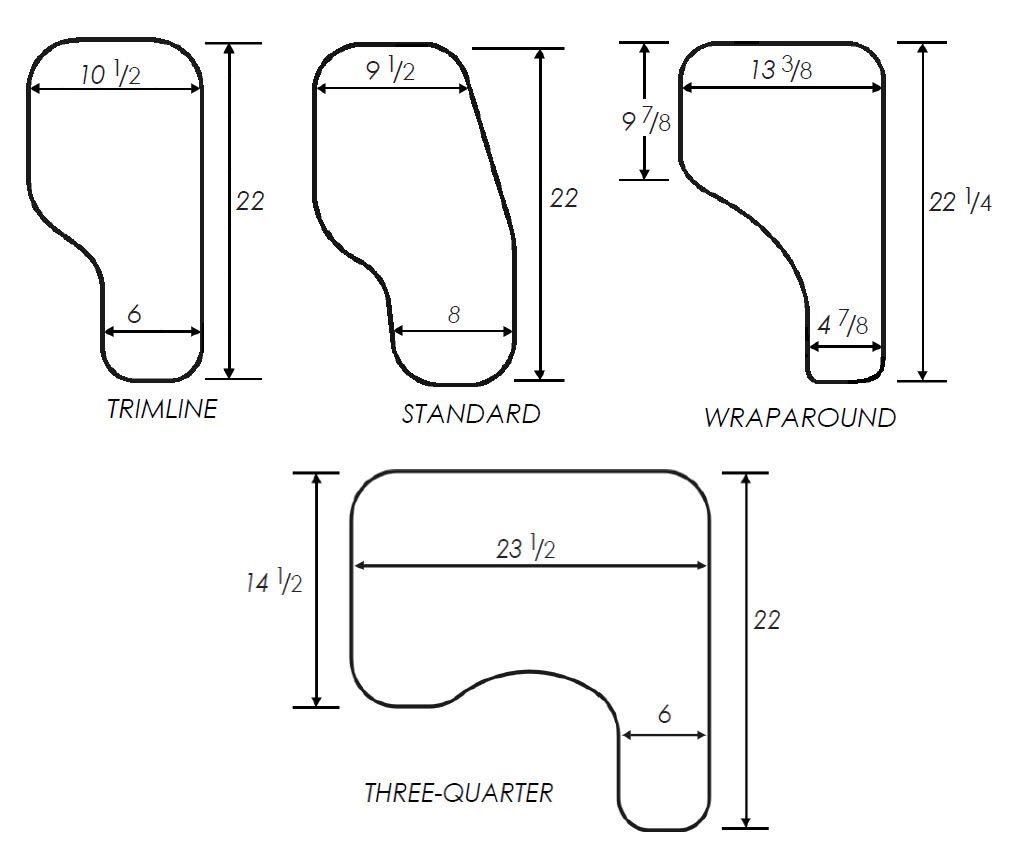 Therafin-31783-Half Tray, Padded, Trimline w/ Quantum TB3 Bracket, Left