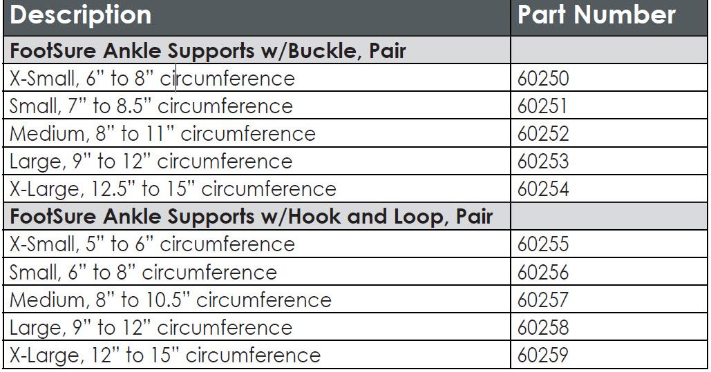 Therafin Footsure Ankle Support with Buckle,Pair
