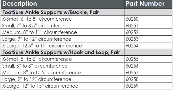 Therafin Footsure Ankle Support with Hook-N-Loop, Pair
