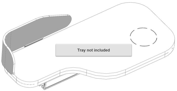 Therafin-Lateral Pad, Shaped to Fit Trimline Padded Half-Tray, Long