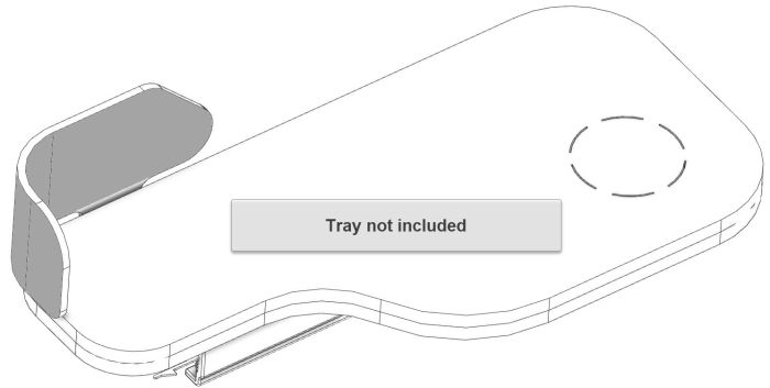 Therafin-Lateral Pad, Shaped to Fit Trimline Padded Half-Tray, Short