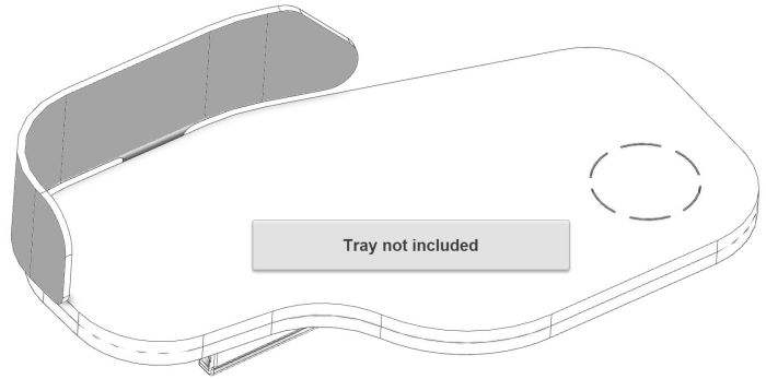 Therafin-Lateral Pad, Shaped to Fit Standard Padded Half-Tray, Short