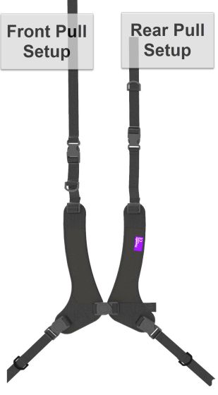 Therafin-32022-Pivot Point Dual Front/Rear Pull Harness, Static, Medium