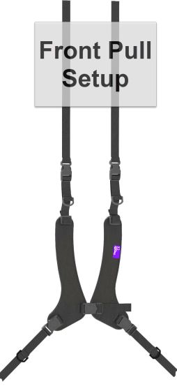 Therafin-32021-Pivot Point Dual Front/Rear Pull Harness, Static, Small