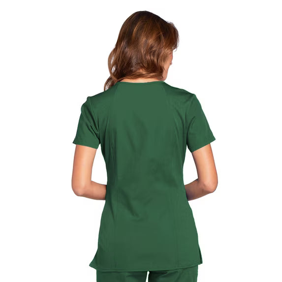 Cherokee Medical WW Originals Women's Knit V-Neck Solid Scrub Top